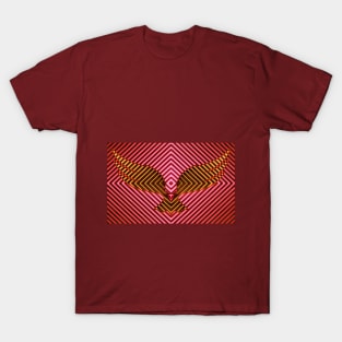 Freedom eagle - 3d neon design T-Shirt